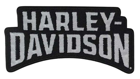 Harley-Davidson® 4 inch Reflective Embroidered Stacked H-D Emblem Sew-On Patch