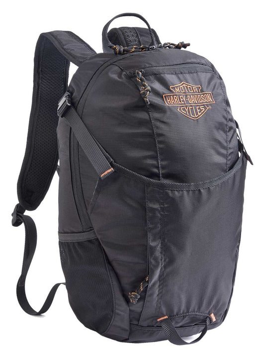 Harley-Davidson® Embroidered B&S Zero Gravity Water-Resistant Backpack - Black