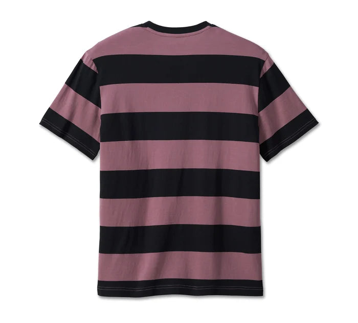 Bar & Shield Striped T-Shirt - Grape Shake Stripe