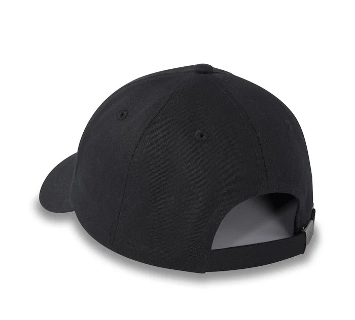 Bar & Shield Embellished Baseball Cap - Black Beauty