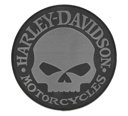Harley-Davidson 4 in. Embroidered Willie G Skull Logo Small Emblem Sew-On Patch