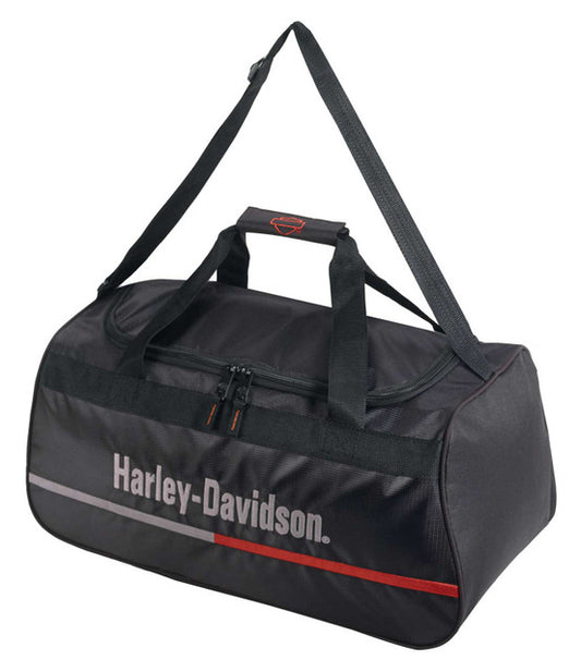 Harley-Davidson® On Tour Sports Duffel Bag w/ Shoulder Strap - Midnight Black