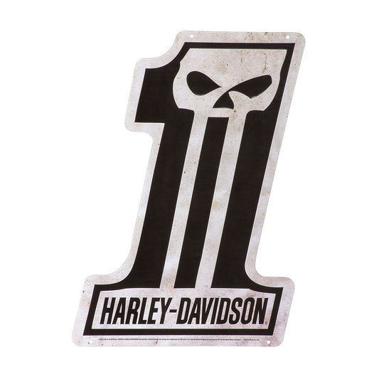 Harley-Davidson Embossed Tin Sign, Shaped #1