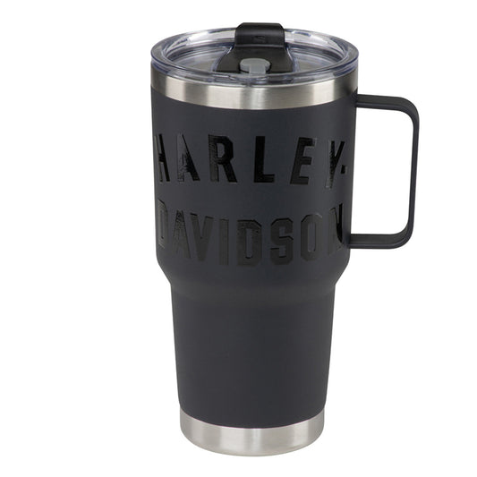 Harley-Davidson® 30 oz. Matte Black Travel Mug, Double-Wall Stainless Steel