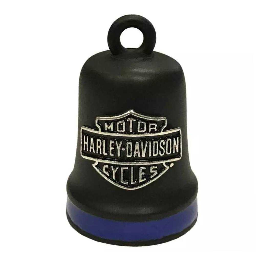 Ride Bell Black Matte Bell With Blue Stripe