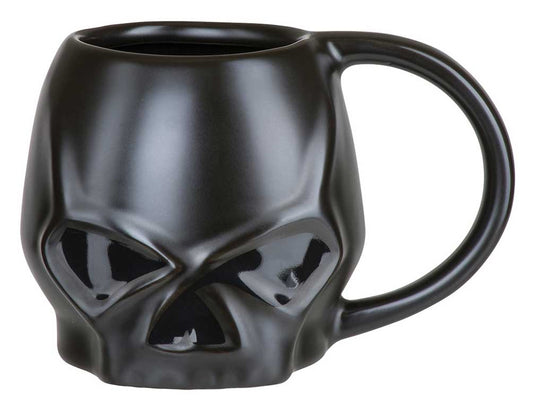 Harley-Davidson® Core Sculpted Skull Coffee Mug, 14 oz. - Matte Black