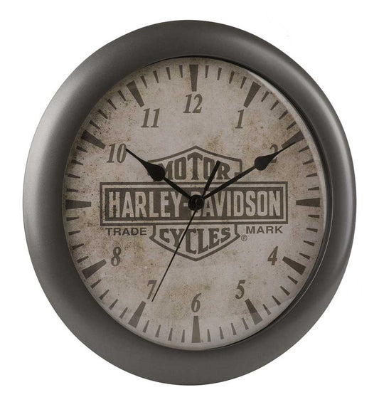 Harley-Davidson® Core Trademark Bar & Shield Logo Clock, 11 inch