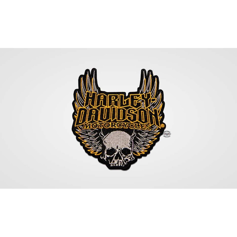 Patch Skull & Wings Harley-Davidson 4.5