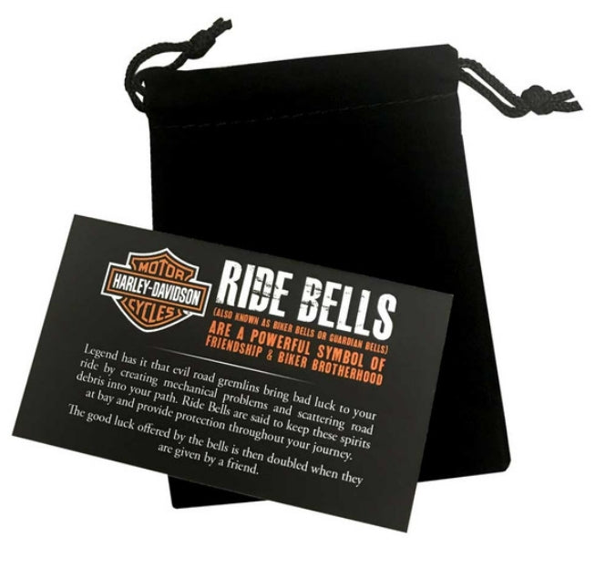 Harley-Davidson® Big Bar & Shield Ride Bell Orange & Black HRB023