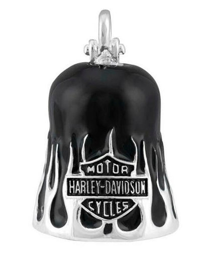 Harley-Davidson® Textured Flames Ride Bell | Black Contrast - HRB109
