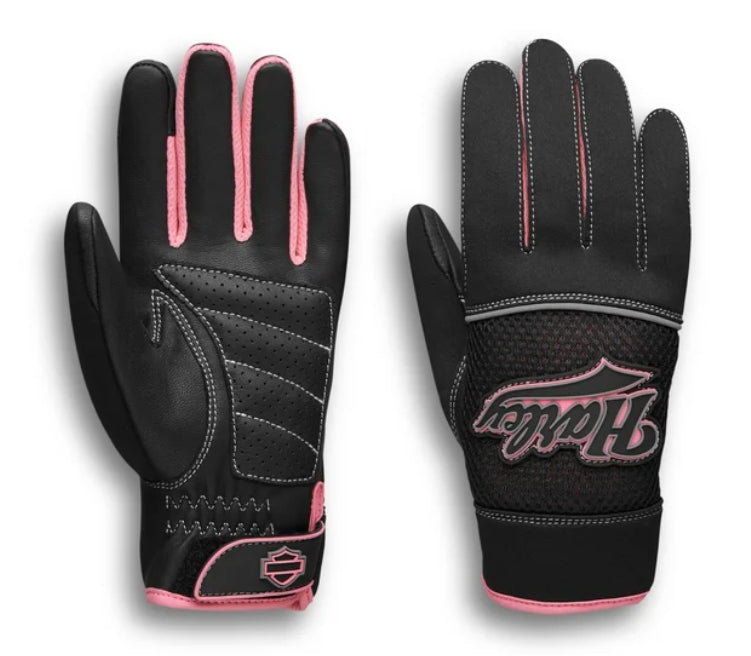 Women's Pink Label Mixed Media Gloves