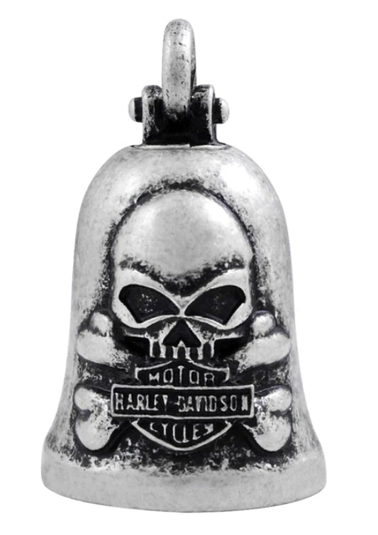 Vintage Skull & Crossbones Ride Bell Durable Zinc