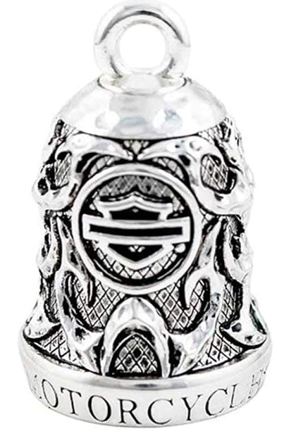 Motorcycle Ride Bell, Willie G Skull & Tribal Flames