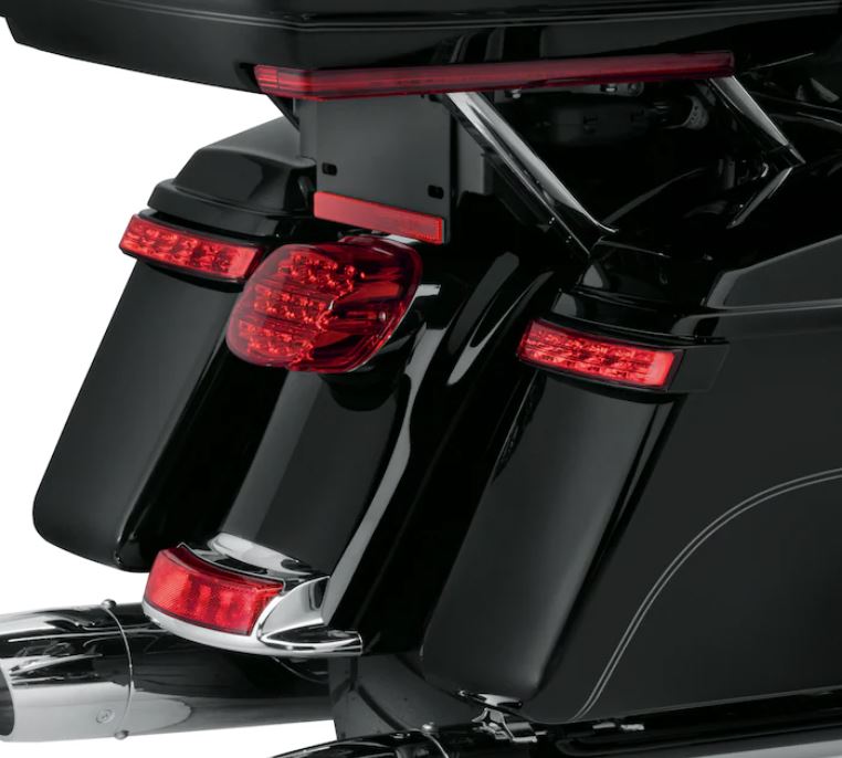 Electra Glo™ LED Saddlebag Run/Brake/Turn Lamp – Black Housing/Red Lens