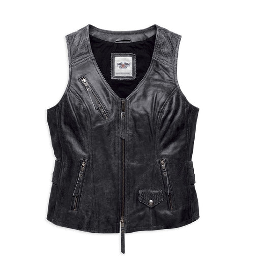 Distressed Dust Rider Leather Vest