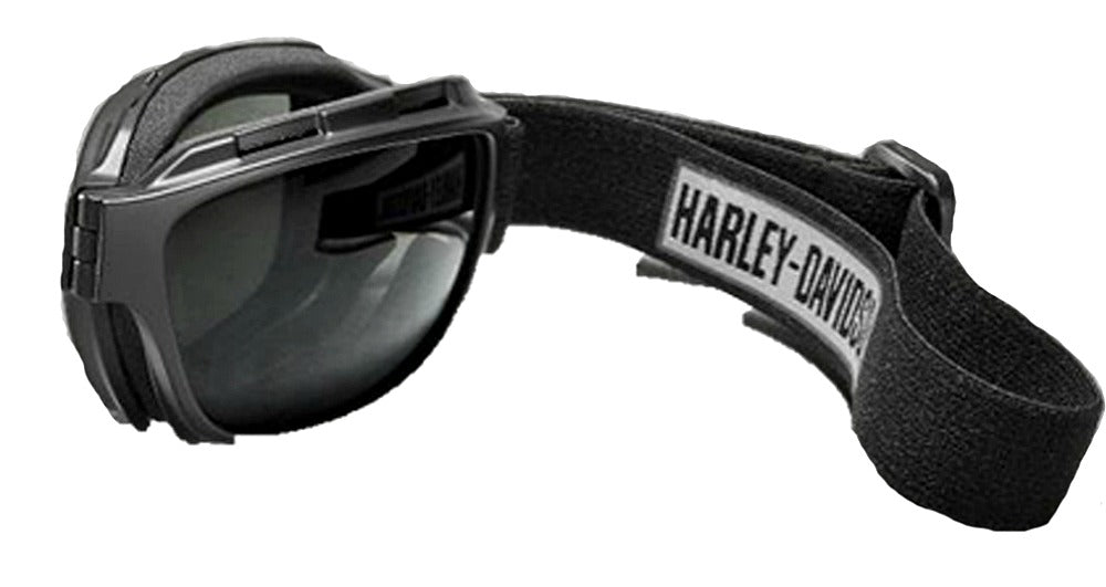Harley- Davidson x Wiley X Bend Goggles, Collapsible | Smoke Grey Lenses | Matte Black Frames