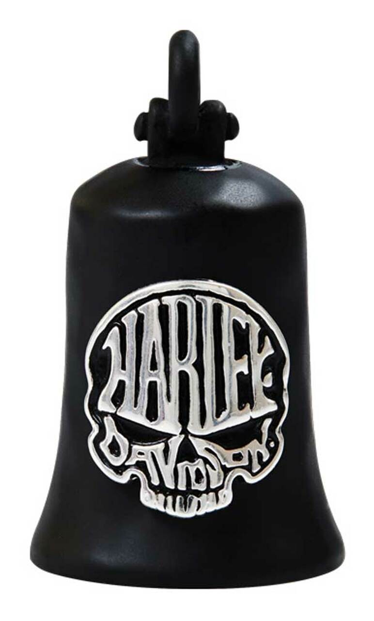 Harley-Davidson Calavera Skull Bar & Shield Ride Bell - Matte Black Finish