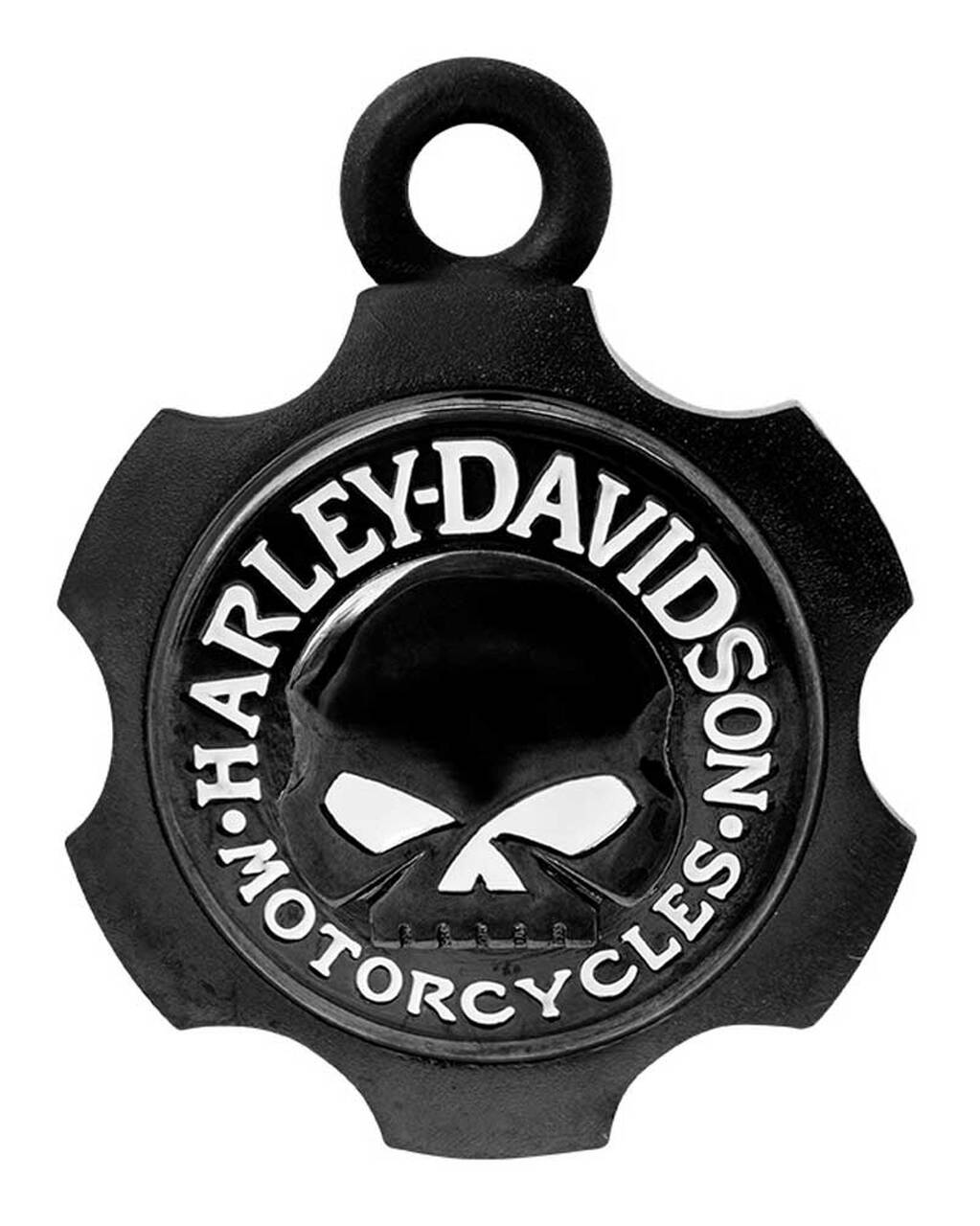 Harley-Davidson? Axel Shape Willie G Skull Ride Bell - Black Finish