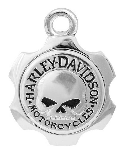 Harley-Davidson® Axel Shape Willie G Skull Ride Bell - Silver Finish